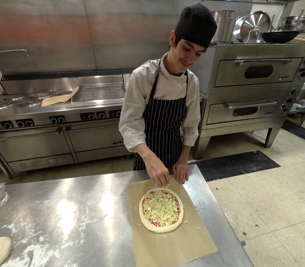 Pizza preparation completed. Open Gallery